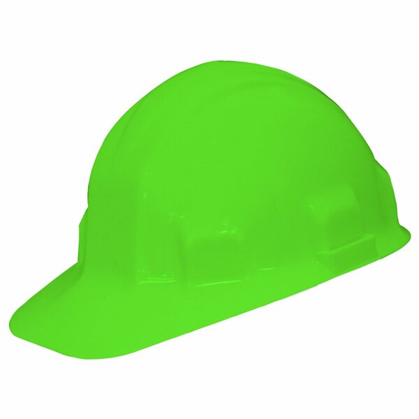 Jackson Safety Hard Hat, Ratchet (6-Point), Hi-Vis Lime, 12 PK 14462